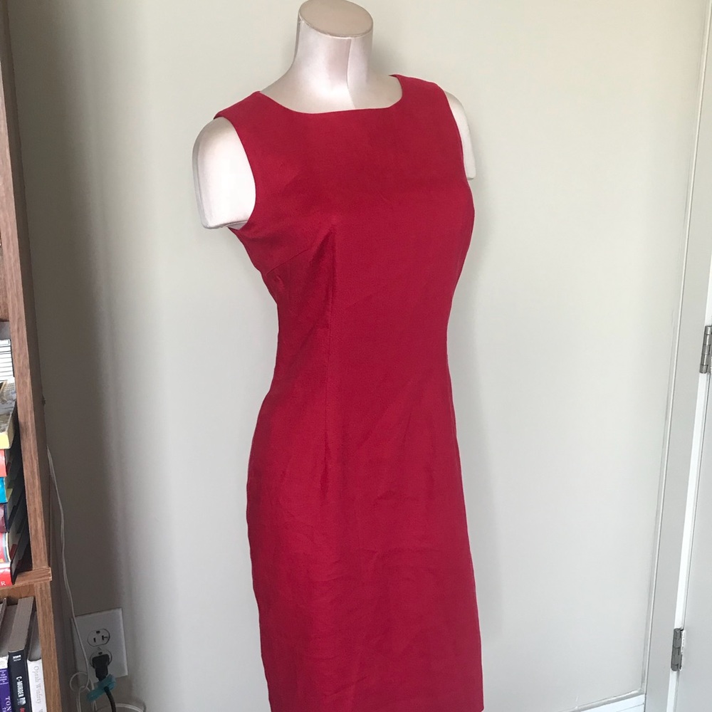 Talbots Red Sheath Dress - Picture 6 of 6